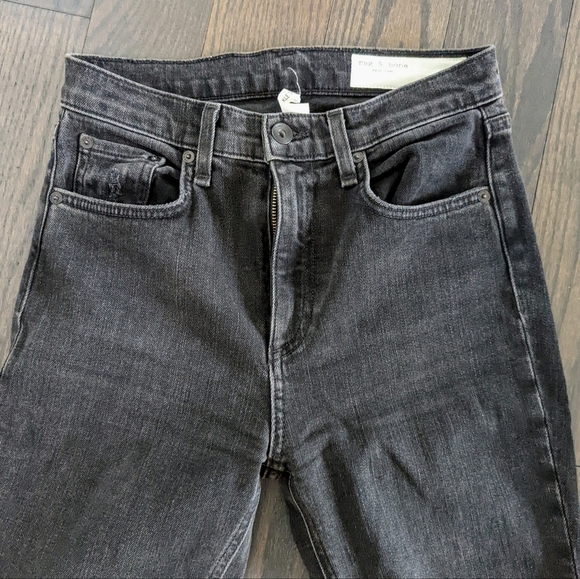 Rag and Bone High Rise Distressed Skinny - Picture 11 of 12